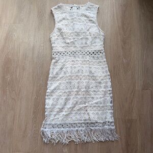 Lulus Kenna sleeveless crochet dress